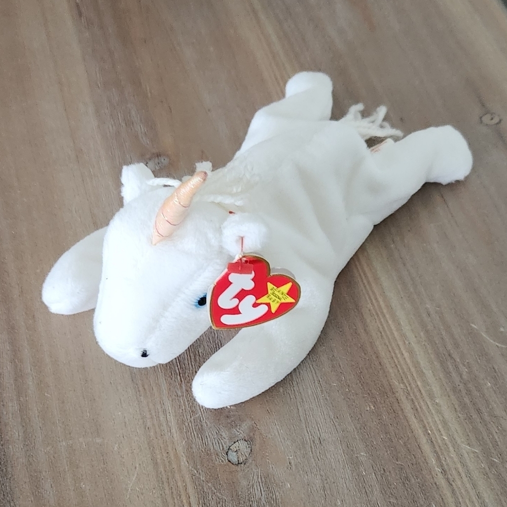 🦄 Ty Beanie Baby “Mystic” the White Unicorn 1993 – Excellent Condition - Picture 10 of 16